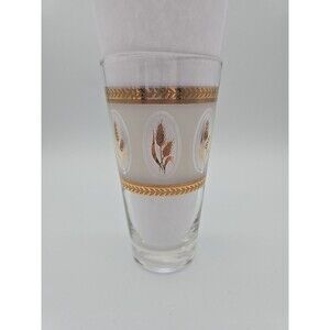 Brockway Glass Co Frosted Golden Wheat Cocktail Glass